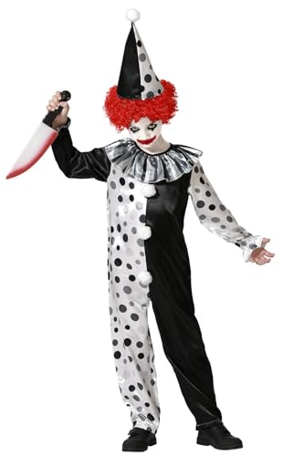 Atosa Costume Pagliaccio Grigio Unisex Infantile 3 A 4 Años