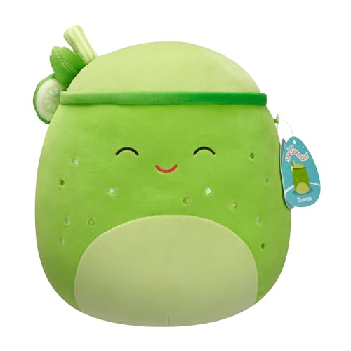 Squishmallows Sqcr07269 Townes Il Succo Verde, 30 Cm, Peluche Ufficiale Jazwares