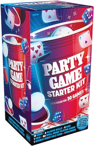 Goliath Kit Starter Party Game Starter, Collezione Di Giochi Adatta Per Persone Dai 18 Anni, Giochi Per Feste, Tutto Ciò Di Cui Hai Bisogno Per Una Fe