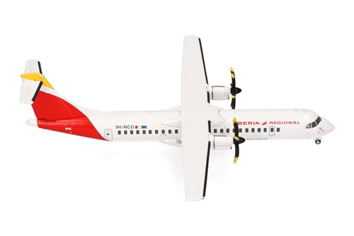 Herpa Modellino Aereo Iberia Regional Atr-72-600 (Nuovi Colori) Miniatura In Scala 1:200, Pezzo Da Collezione, Modello Senza Supporto, Metallo