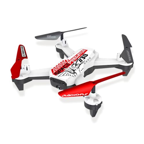 Ods - Radiofly, Space Predator // 38, Drone Per Bambini Con Telecamera E Giroscopio, 3 Velocità, Diagonale 38 Cm, Ruota A 360 °, Quadricottero Con App