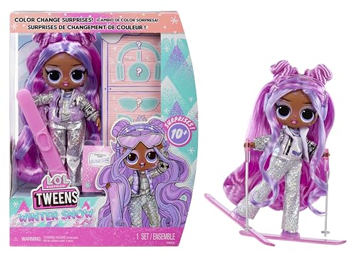 L.O.L. Surprise! Tweens Winter Snow Fashion Doll - Violet Snow Con Sci Che Cambiano Colore E Più Di 10 Accessori E Vestiti Da Sogno, Età 4+