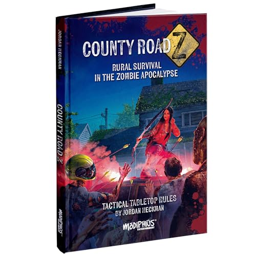 Modiphius Intrattenimento: County Road Z: Core Rulebook - Copertina Rigida Rpg Book, Rural Survival In Zombie Apocalypse, 184Pgs, Gioco Di Ruolo Da Ta