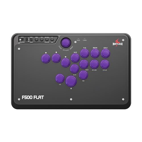 Mayflash F500 Flat Fight Stick All Button Arcade Controller For Ps4, Pc, Xbox Series S/X, Xbox One, Switch, Steam Deck, Macos, Android, Raspberry Pi,