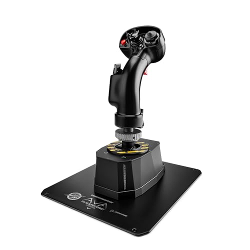 Thrustmaster Ava F/A-18 Super Hornet Flightstick, Base Modulare Per Joystick Per Simulazioni Di Volo Su Pc, Replica Della Leva Di Comando Dell'Aereo D