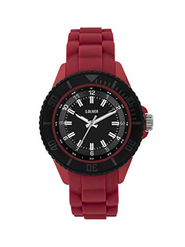 S.Oliver Orologio Analogico Quarzo Bambino Con Cinturino In Silicone So-3919-Pq