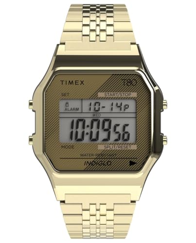 Timex Orologio T80 34Mm - Tonalità Dorata Con Cinturino In Acciaio Inossidabile Tw2R79200