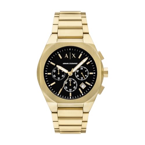 Armani Exchange Orologio Analogico Al Quarzo Uomo Con Cinturino In Acciaio Inossidabile Ax4180