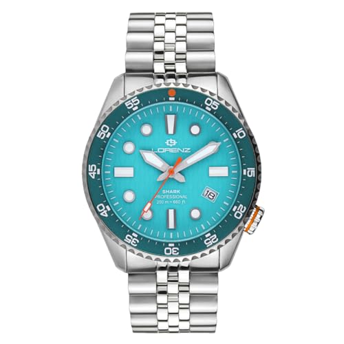 Lorenz Shark V 030255Ee Orologio Da Uomo Automatico In Acciaio Inossidabile Sub 200 Metri