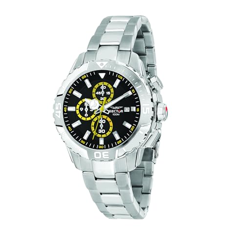 Sector No Limits Orologio Uomo, Cronografo, Analogico, 43 Mm, Regalo Uomo, Collezione Legend - R3273735001