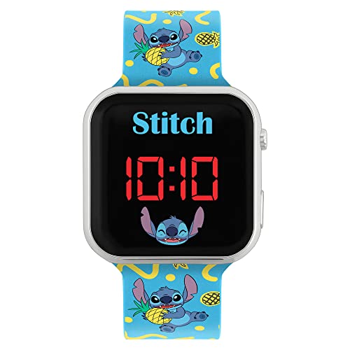 Disney Orologio Digitale Al Quarzo Unisex Per Bambini Con Cinturino In Plastica Las4038, Blu, Cinturino