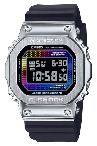 Casio Orologio G-Shock Gm-2100Rw-1Aer Analogico-Digitale, Acciaio E Resina, Nero