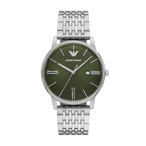 Emporio Armani Orologio Analogico Al Quarzo Uomo Con Cinturino In Acciaio Inossidabile Ar11644
