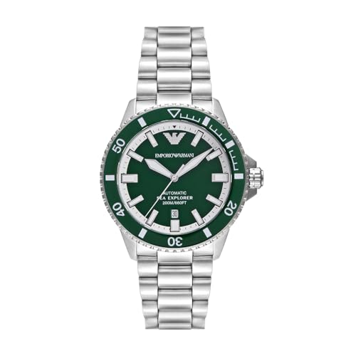 Emporio Armani Orologio Analogico Automatico Uomo Con Cinturino In Acciaio Inossidabile Ar60080
