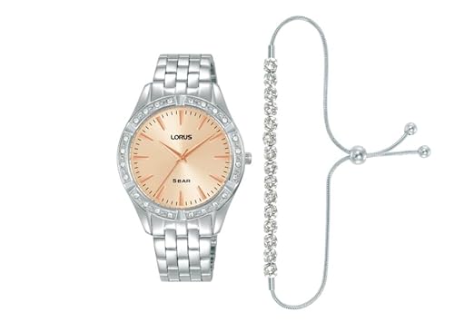 Lorus Set Orologio E Bracciale Da Donna Rg291Xx9, Argento