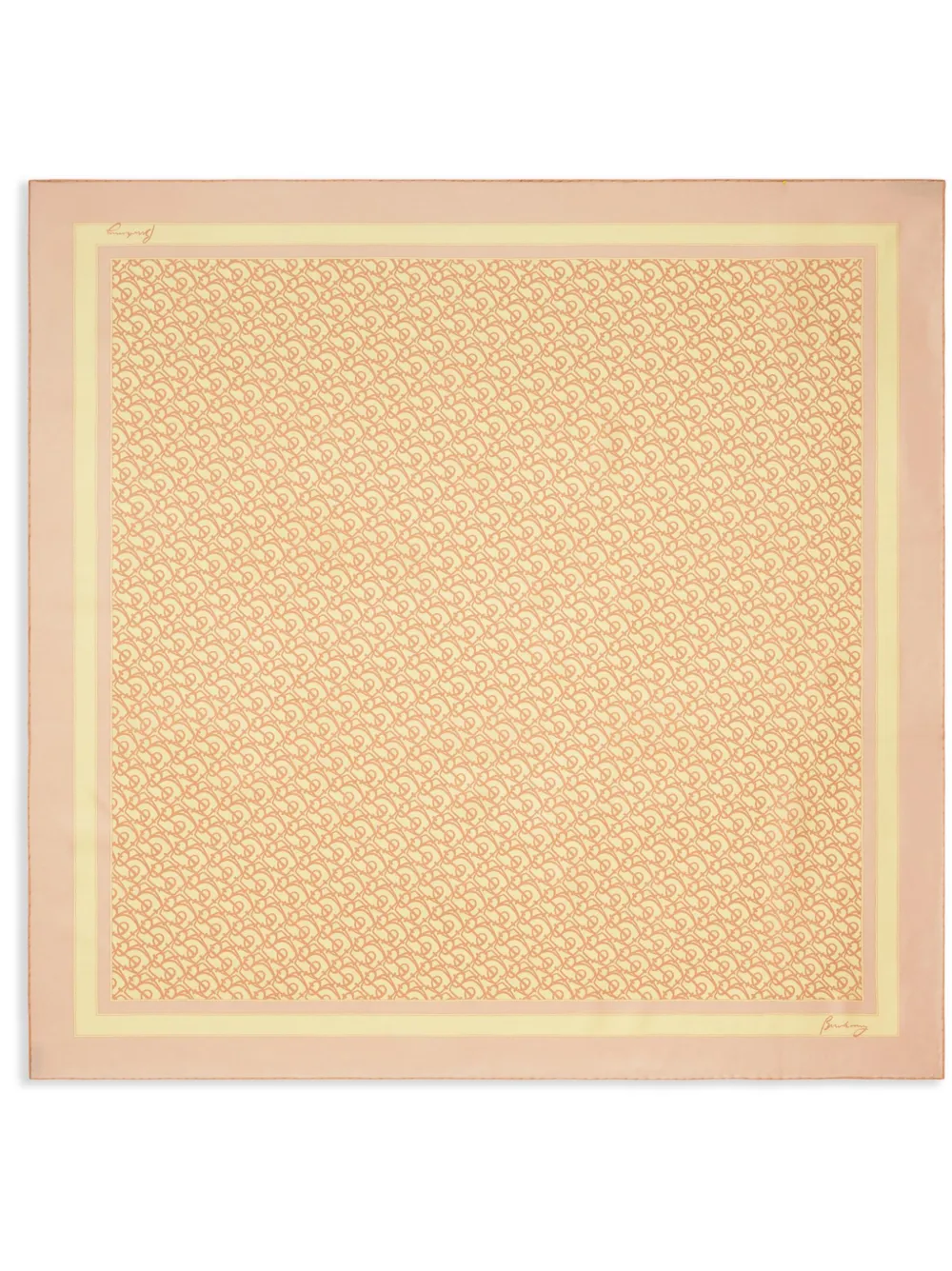 Burberry B Charm silk scarf - Rosa