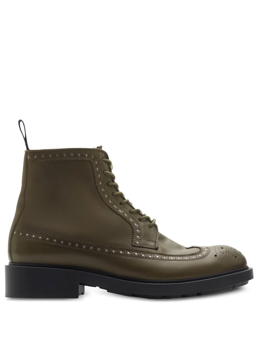 Burberry studded leather boots - Verde