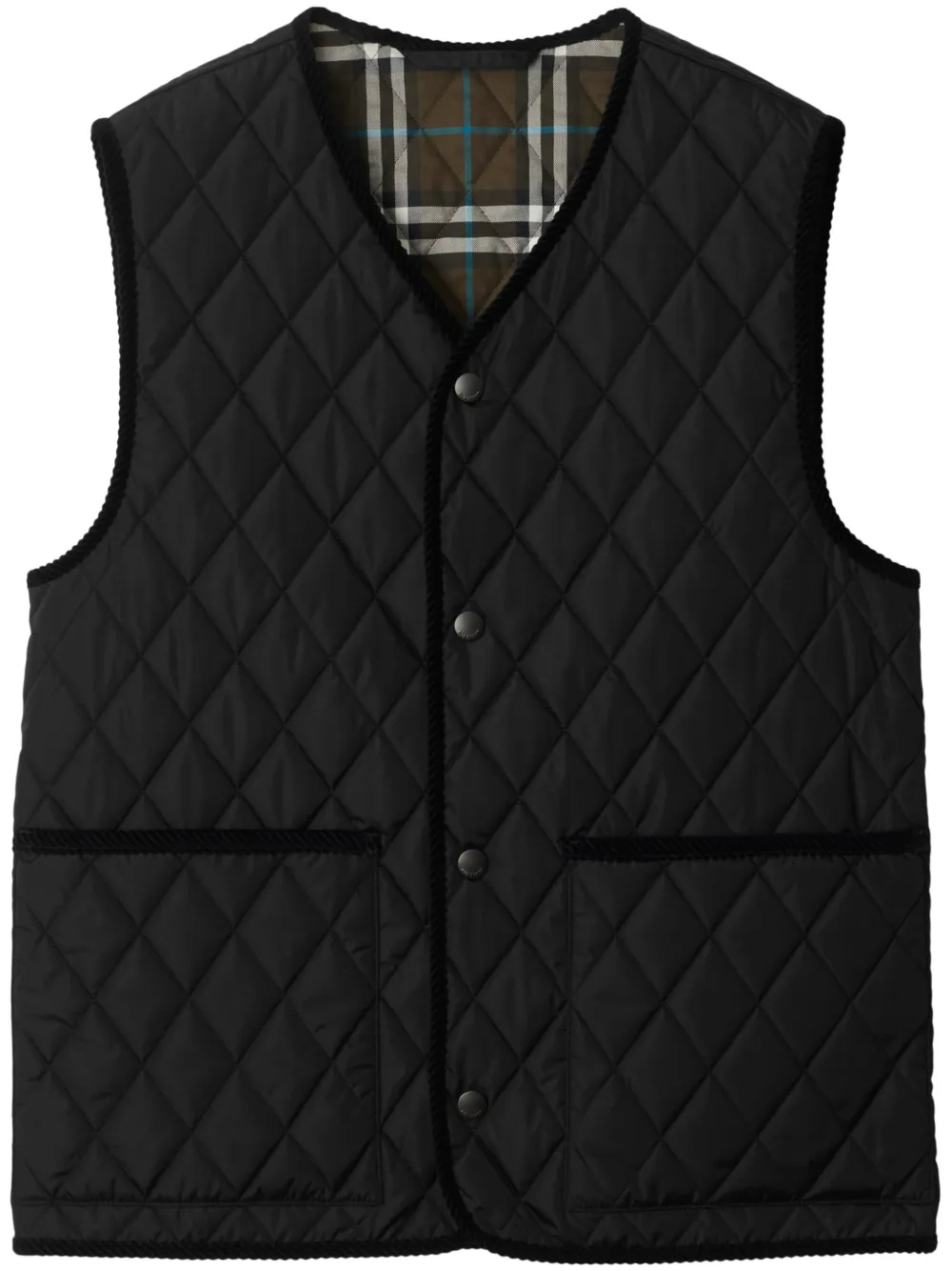 Burberry Gilet Tiverton - Nero