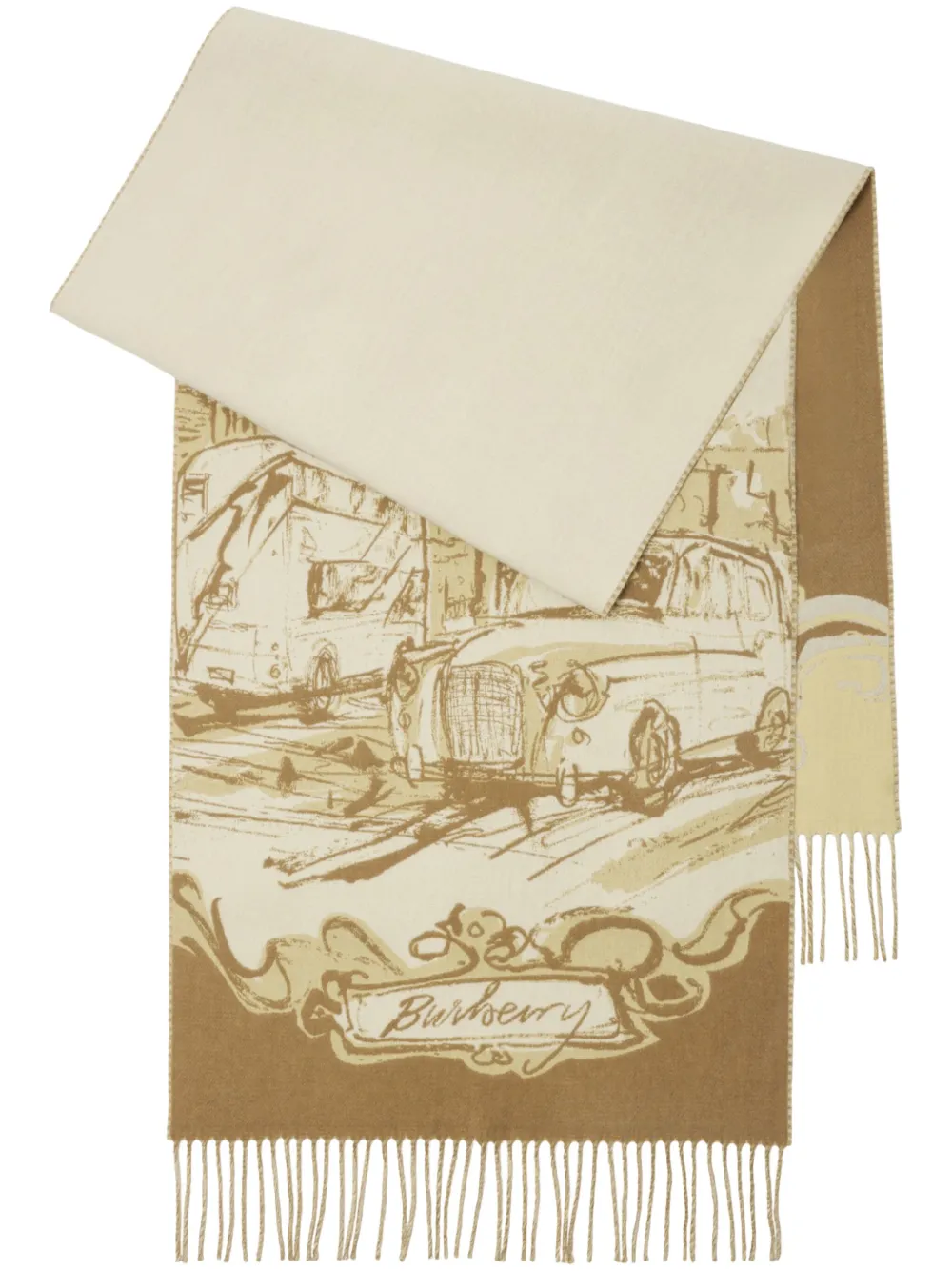 Burberry Westminster cashmere scarf - Bianco