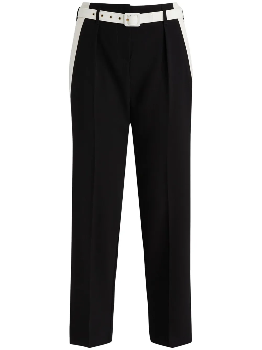SIMONA CORSELLINI two-tone trousers - Nero