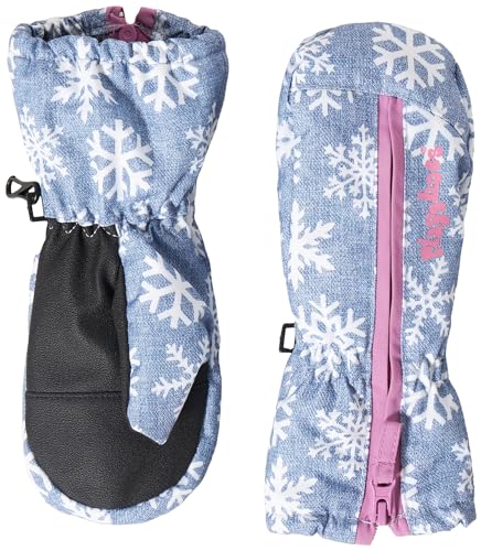 Playshoes Guanto, Guanti Invernali Unisex - Bambini E Ragazzi, Cerniera Con Fiocco Di Neve, 2 (Ca. 2-4 Anni)