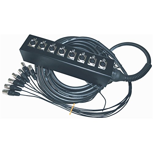Quik Lok - Box/601-5K Stage Box 8 In 5 Mt, Serie Di Stage Box Made In China, Dispositivo Audio 8 Input Xlr Bilanciati, Con Cavo Da 5 M Di Lunghezza
