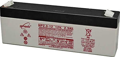Hawker Enersys Genesis - Batteria Al Piombo Np2,3-12, 12 V, 2,3 Ah
