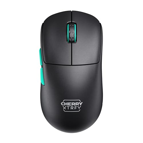 Cherry Xtrfy M68 Wireless, Mouse Da Gioco Senza Fili Ultraleggero, 2,4 Ghz, Ottimizzato Per Gli E-Sport, Forma Simmetrica Con Parte Anteriore Extra Ba