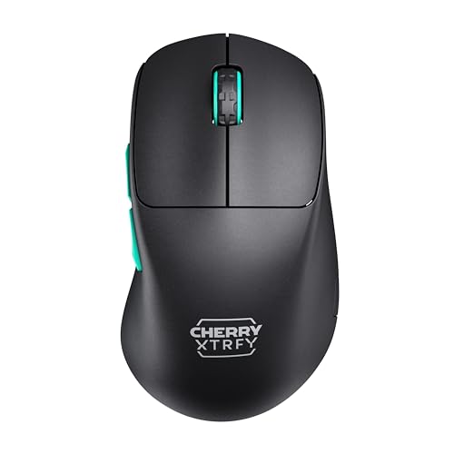 Cherry Xtrfy M64 Wireless Mouse Da Gioco Ultraleggero, Connessione Wireless A 2,4 Ghz Senza Fili, Ottimizzato Per Gaming Competitivo, Forma Ergonomica