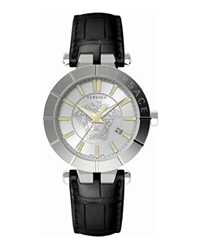 Versace Herren Armbanduhr V-Race 43 Mm Armband Leder Ve2B001 21